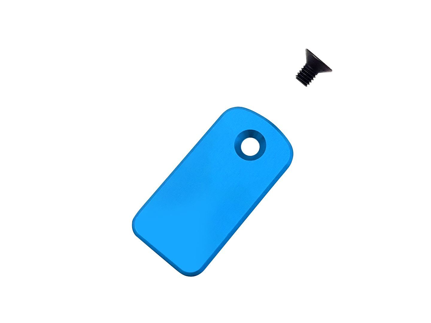 Aluminum Blue Serial Number Plate