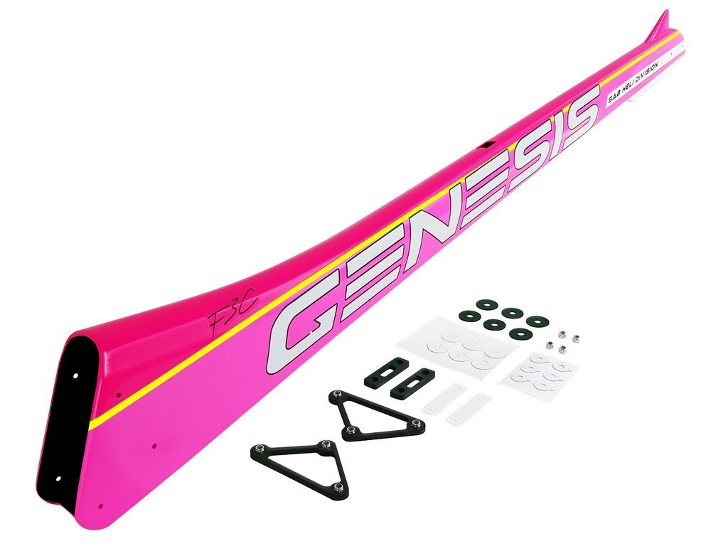 Genesis F3C CF Tail Boom Pink/Yellow