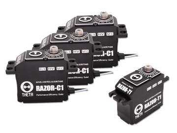 THETA Heli Set 3x RAZOR-C1 + 1x RAZOR-T1 Brushless HV Servo Set met NFC