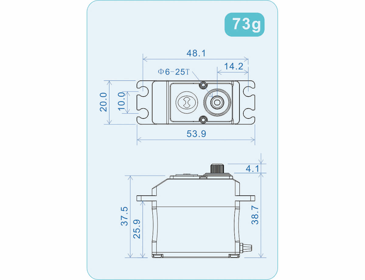THETA Heli Set 3x RAZOR-C1 + 1x RAZOR-T1 Brushless HV Servo Set met NFC