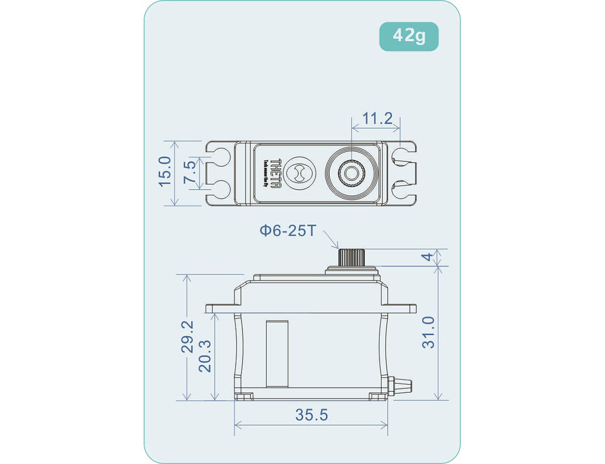 THETA HELI SET 3x THS921A / 1x THM982